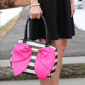 Betsey Johnson Pink Bow Tote